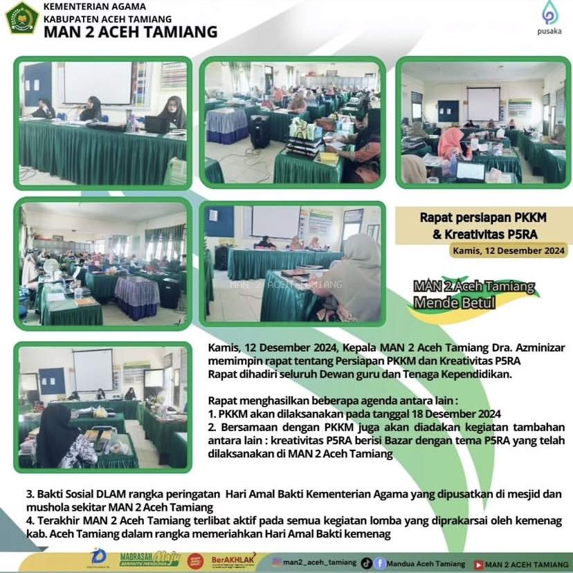 Rapat Persiapan Kreativitas P5RA